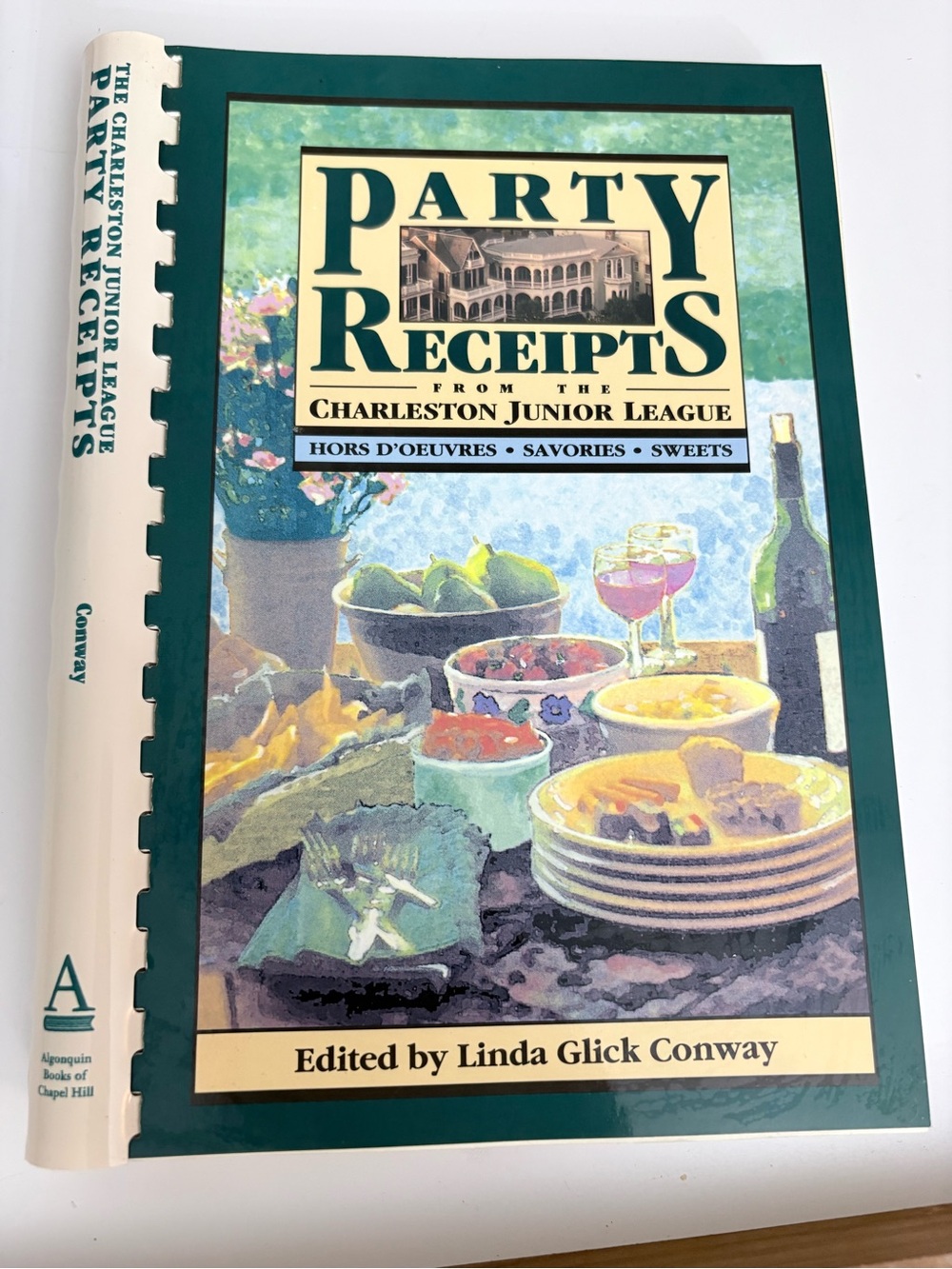 Party Recipes Cookbook - Green Cover -
